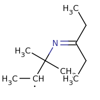 2d structure of 3-methyl-3-(pentan-3-ylideneamino)butan-2-yl