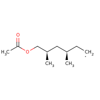 2d structure of (3R,5R)-6-(acetyloxy)-3,5-dimethylhexyl