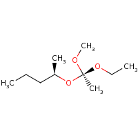 2d structure of (2R)-2-[(1S)-1-ethoxy-1-methoxyethoxy]pentane