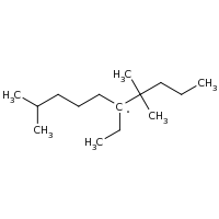 2d structure of 5-ethyl-4,4,9-trimethyldecan-5-yl
