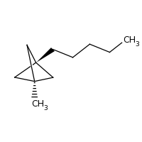 2d structure of 1-methyl-3-pentylbicyclo[1.1.1]pentane