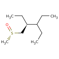 2d structure of (4S)-3-ethyl-4-[(S)-methanesulfinylmethyl]hexane