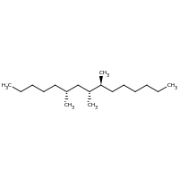 2d structure of (6R,8R,9S)-6,8,9-trimethylpentadecane