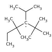 2d structure of 2,2,4,4-tetramethyl-3-(propan-2-yl)hexan-3-yl