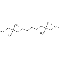 2d structure of 3,3,10,10-tetramethyldodecane
