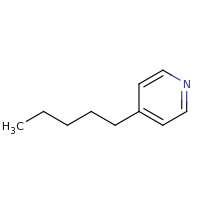 2d structure of 4-pentylpyridine