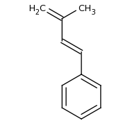 2d structure of [(1E)-3-methylbuta-1,3-dien-1-yl]benzene