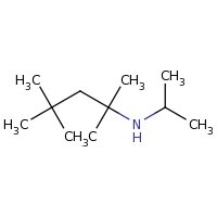 2d structure of propan-2-yl(2,4,4-trimethylpentan-2-yl)amine