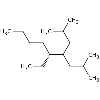 2d structure of (5R)-5-ethyl-2-methyl-4-(2-methylpropyl)nonane