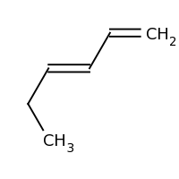 2d structure of (3E)-hexa-1,3-diene
