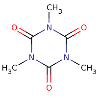 2d structure of 1,3,5-trimethyl-1,3,5-triazinane-2,4,6-trione