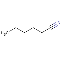 2d structure of hexanenitrile