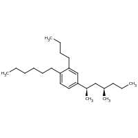 2d structure of 2-butyl-1-hexyl-4-[(2R,4R)-4-methylheptan-2-yl]benzene