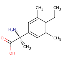2d structure of (2S)-2-amino-2-(4-ethyl-3,5-dimethylphenyl)propanoic acid