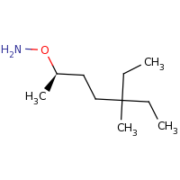 2d structure of O-[(2R)-5-ethyl-5-methylheptan-2-yl]hydroxylamine