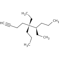 2d structure of (5R,6R)-5,6-diethyl-5-propylnon-1-yne