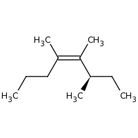 2d structure of (3R,4Z)-3,4,5-trimethyloct-4-ene