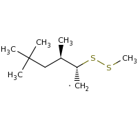 2d structure of (2R,3R)-3,5,5-trimethyl-2-(methyldisulfanyl)hexyl