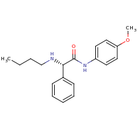 2d structure of (2S)-2-(butylamino)-N-(4-methoxyphenyl)-2-phenylacetamide