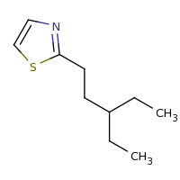 2d structure of 2-(3-ethylpentyl)-1,3-thiazole