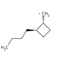 2d structure of [(1R,2R)-2-butylcyclobutyl]methyl