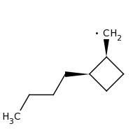 2d structure of [(1S,2R)-2-butylcyclobutyl]methyl