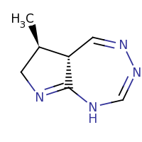 2d structure of (5aR,6S)-6-methyl-1H,5aH,6H,7H-pyrrolo[2,3-e][1,2,4]triazepine