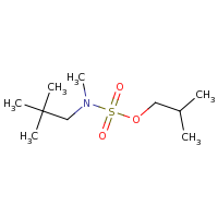 2d structure of 2-methylpropyl N-(2,2-dimethylpropyl)-N-methylsulfamate