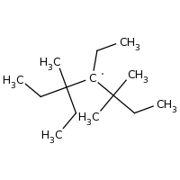 2d structure of 3,4-diethyl-3,5,5-trimethylheptan-4-yl