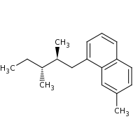 2d structure of 1-[(2S,3R)-2,3-dimethylpentyl]-7-methylnaphthalene