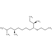 2d structure of (4R,9R)-9-[(2R)-butan-2-yl]-2,4-dimethyltridecane