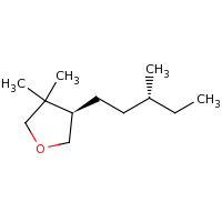 2d structure of (4R)-3,3-dimethyl-4-[(3R)-3-methylpentyl]oxolane