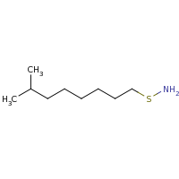 2d structure of [(7-methyloctyl)sulfanyl]amine