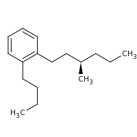 2d structure of 1-butyl-2-[(3R)-3-methylhexyl]benzene