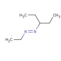2d structure of 2-[(E)-2-(pentan-3-yl)diazen-1-yl]ethyl