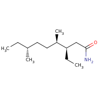 2d structure of (3R,4R,7R)-3-ethyl-4,7-dimethylnonanamide