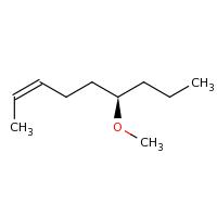 2d structure of (2Z,6R)-6-methoxynon-2-ene