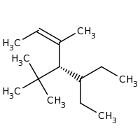 2d structure of (2Z,4R)-4-tert-butyl-5-ethyl-3-methylhept-2-ene