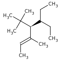 2d structure of (2E,4R)-4-tert-butyl-5-ethyl-3-methylhept-2-ene