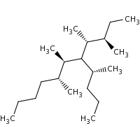 2d structure of (3R,4R,5R,6R,7R)-3,4,6,7-tetramethyl-5-[(2R)-pentan-2-yl]undecane