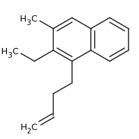 2d structure of 1-(but-3-en-1-yl)-2-ethyl-3-methylnaphthalene