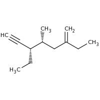 2d structure of (3S,4R)-3-ethyl-4-methyl-6-methylideneoct-1-yne