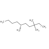 2d structure of (6R)-3,3,6-trimethyldecyl