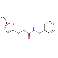 2d structure of N-benzyl-3-(5-methylfuran-2-yl)propanamide
