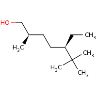 2d structure of (2R,5R)-5-ethyl-2,6,6-trimethylheptan-1-ol