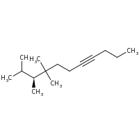 2d structure of (9S)-8,8,9,10-tetramethylundec-4-yne