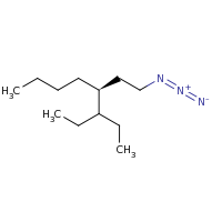 2d structure of (4S)-4-(2-azidoethyl)-3-ethyloctane