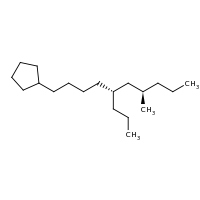 2d structure of [(5R,7R)-7-methyl-5-propyldecyl]cyclopentane
