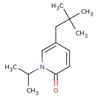 2d structure of 5-(2,2-dimethylpropyl)-1-(propan-2-yl)-1,2-dihydropyridin-2-one