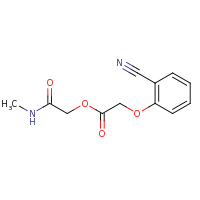 2d structure of (methylcarbamoyl)methyl 2-(2-cyanophenoxy)acetate